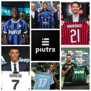 Bomber calciatori serie A mostrano le nuove maglie dopo il calciomercato