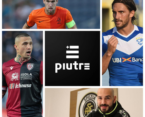 Collage calciatori di serie A al calciomercato