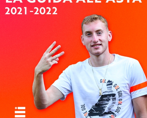 Dejan Kulusevski indossa la maglietta Piutre linea Bomber Scivolata e presenta la Guida all'Asta 2021