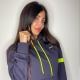 L'influencer Elisabetta Galimi indossa la Felpa Piutre Hoodie Blu e Fluo